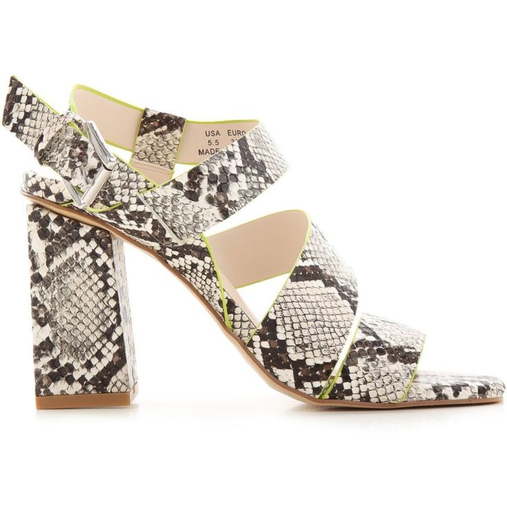 Kendal + Kylie Lime Green Open Toed Sandal